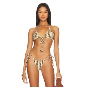 NWT LOVERS & FRIENDS HORIZON MULTI TRIGON BIKINI RESORT SURF SWIM BEACH GLAM SML
